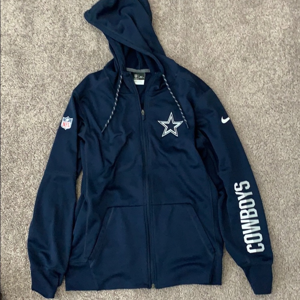 Nike thermafit cowboys zip up hoodie